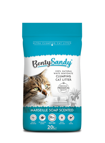 Benty Sandy Clumping Cat Litter – Marseille Soap Scent